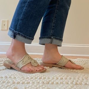 Jack Roger Silver & Gold Flipflops